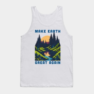 Earth Day Shirt: Make Earth Great Again Tank Top